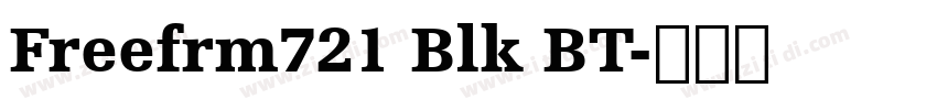 Freefrm721 Blk BT字体转换